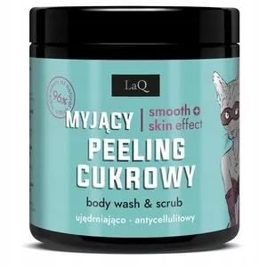 LaQ Piwonia, myjący peeling cukrowy do ciała, 220g