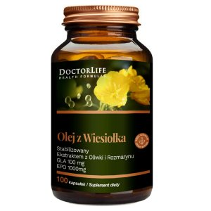 Doctor Life Olej z wiesiołka 1300mg suplement diety 100 kapsułek