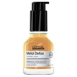 Loreal Metal Detox, olejek wygładzający do włosów z termoochroną, 50ml
