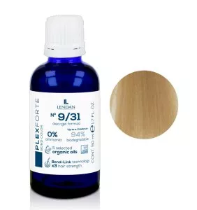 Lendan Plex Forte Bond Color, farba do włosów do trwałej lub półtrwałej koloryzacji, 9/31, 50ml