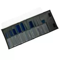 Fox Nano, zestaw grzebieni fryzjerskich, 10 szt., w etui