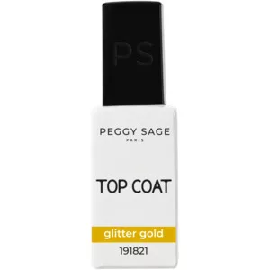 Peggy Sage, top hybrydowy, glitter gold, 11ml