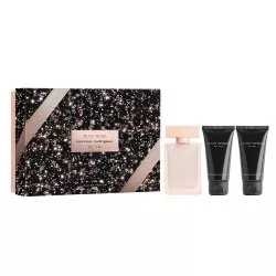 Narciso Rodriguez For Her Musc Nude zestaw woda perfumowana spray 50ml + balsam do ciała 50ml + żel pod prysznic 50ml (W)