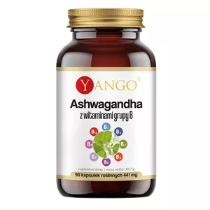 Yango Ashwagandha z witaminami grupy B suplement diety 90 kapsułek