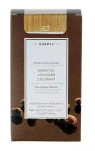Korres Argan Oil, trwała farba do włosów, 8.7, 50ml
