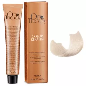 Fanola Oro Therapy Color Keratin, farba do trwałej koloryzacji bez amoniaku, 10.1 extra, 100ml