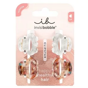 Invisibobble Clipstar Fashion zestaw mini klamer do włosów Petit Bijoux 4szt.