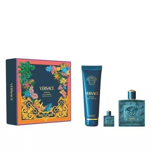Versace Eros Pour Homme zestaw woda toaletowa spray 100ml + żel pod prysznic 150ml + miniatura wody toaletowej spray 5ml (M)