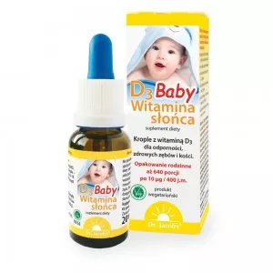 Dr Jacobs Witamina słońca D3 Baby suplement diety w kroplach 20ml