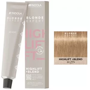 Indola Blonde Expert Highlift +Blend, farba rozjaśniająca do 4 tonów + pokrycie białych włosów, H.27+/100.27+, 60ml
