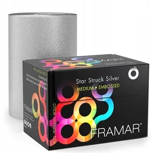 Framar Embossed Roll, folia fryzjerska, Star Struck Silver, 12,7cm x 97,5m