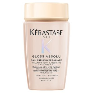 Kerastase Gloss Absolu, wzbogacona kąpiel, szampon do włosów grubych z tendencją do puszenia, 80ml