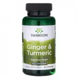 Swanson FS Imbir & Turmeric 60caps