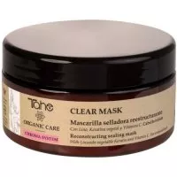 Tahe Organic Care Chroma System, maska do włosów farbowanych z lnem, roślinną keratyną i witaminą C, 300ml
