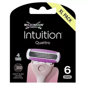 Wilkinson Intuition Quattro wkład z 4 ostrzami 6szt
