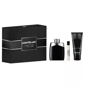 Mont Blanc Legend zestaw woda toaletowa spray 100ml + woda toaletowa spray 7.5ml + żel pod prysznic 100ml (M)