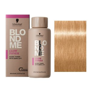 Schwarzkopf BlondMe Glow Toner, demi-permanentny toner do włosów, soft gold, 60ml