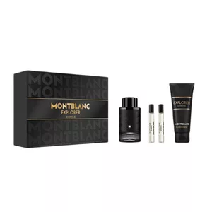 Mont Blanc Explorer Extreme zestaw perfumy spray 100ml + perfumy spray 2x7.5ml + żel pod prysznic 100ml (M)