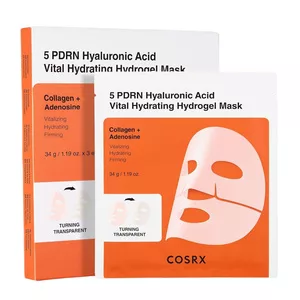 COSRX 5 PDRN Hyaluronic Acid Vital Hydrating Hydrogel Mask hydrożelowa maseczka w płachcie z kwasem hialuronowym 3szt.