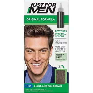 Just For Men, szampon koloryzujący, jasny średni brąz H-30