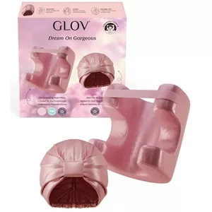Glov Dream On Gorgeous zestaw satynowy czepek do włosów + upiększająca poduszka nocna