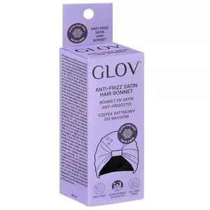 Glov Czepek satynowy chroniący kręcone i stylizowane włosy przed tarciem i puszeniem Black