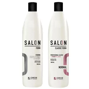 CeCe Form, zestaw do trwałej ondulacji do włosów normalnych, utrwalacz 1000ml + płyn Normal 1000ml