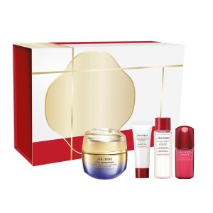 Shiseido Lifting and Firming Ritual zestaw krem przeciwstarzeniowy 50ml + pianka oczyszczająca 15ml + lotion do twarzy 30ml + serum przeciwstarzeniowe 10ml