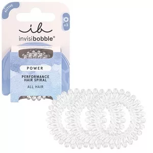Invisibobble Power Active gumka do włosów spiralna Crystal Clear 3szt.