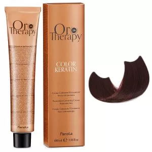 Fanola Oro Therapy Color Keratin, farba do trwałej koloryzacji bez amoniaku, 5.5, 100ml