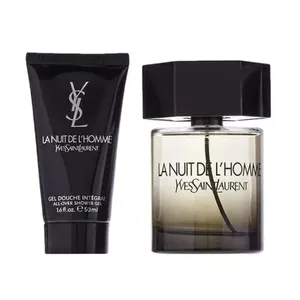 Yves Saint Laurent La Nuit De L'Homme zestaw woda toaletowa spray 100ml + żel pod prysznic 50ml (M)