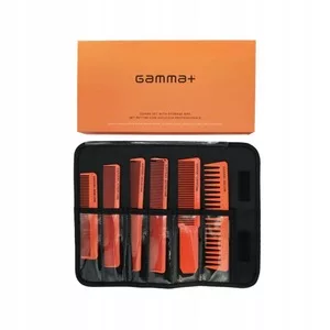 Gamma Piu Combs Set, zestaw grzebieni, pomarańczowe