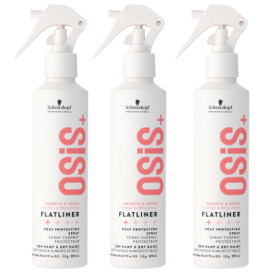 Schwarzkopf OSIS+ Flatliner, termoochronne serum prostujące w sprayu, wielopak, 3x200ml