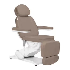 Fotel kosmetyczny elektryczny Sillon Classic 3 silniki brązowy - dostępny w 48h