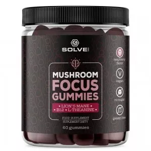 Solve Labs Mushroom Focus Gummies suplement diety w żelkach 60szt