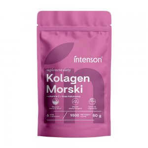 Intenson Kolagen Morski + Witamina C + Kwas Hialuronowy suplement diety 60g