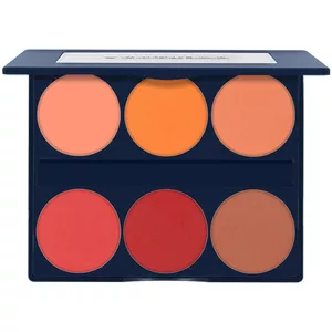 Kryolan Silk Finish Blush Palette 6 Colors Lush, paleta róży, ref. 05506/00