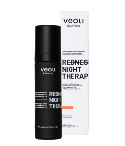 Veoli Botanica Redness Night Therapy, kojąco-rozświetlająca maska nocna na naczynka, 50ml