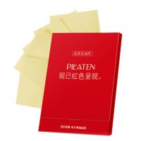 Pilaten, bibułki matujące do twarzy, czerwone, 100szt.