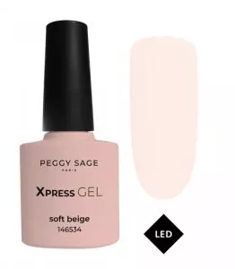 Peggy Sage Xpress Gel, żel, top i baza 3w1 do paznokci, soft beige, 7ml