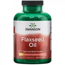 Swanson Flaxseed Oil 1000mg 200 żelków