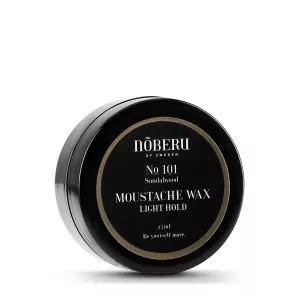 Noberu No.101 Moustache Wax Light Hold, lekki wosk do wąsów, Sandalwood, 25ml