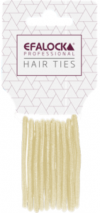 Efalock, gumki do włosów standard, blond 10szt., ref. 14102398