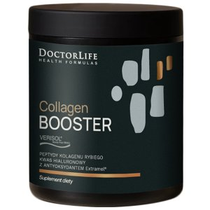 Doctor Life Collagen Booster Peptydy Kolagenu Rybiego + Kwas Hialuronowy suplement diety 165g