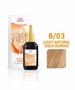 Wella Color Fresh, farba demipermanentna do włosów, 8/03, 60ml