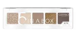 Catrice 5 In A Box Mini Eyeshadow Palette, mini paleta cieni, 010 Golden Nude Look, 4g
