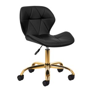 Activeshop Taboret kosmetyczny QS-06G złoto czarny