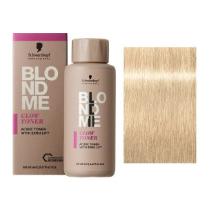 Schwarzkopf BlondMe Glow Toner, demi-permanentny toner do włosów, frosty gold, 60ml