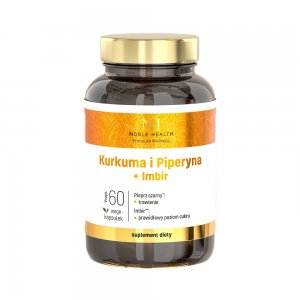 Noble Health Kurkuma i Piperyna + Imbir suplement diety 60 kapsułek
