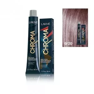 Lakme Chroma, farba do włosów o łagodnej formule, 9/20, 60ml